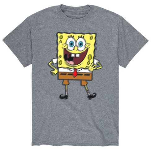 Men's - SpongeBob SquarePants - Greetings Blurred Spongebob Short Sleeve Graphic T-Shirt - image 1 of 4