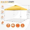 EAGLE PEAK 10x10 Pop Up Canopy Instant Tent w/ 4 Weight Bags - 3 of 4
