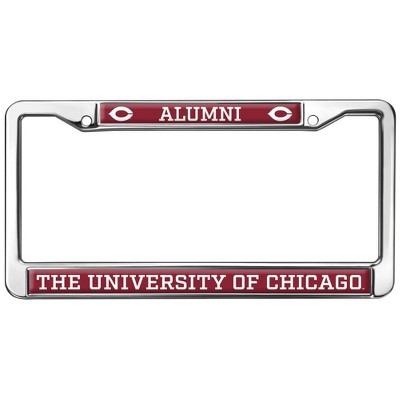 University of Chicago Alumni Full Size Standard License Plate Metal Frame
