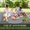 coucheta Outdoor Plastic Straw Rug, Waterproof Reversible Floor Mat, Medallion Outside Patio Rug, Stain-Resistant for Porch, Deck, Balcony, Beach - 4 of 4