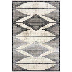 Nuloom Delfina Moroccan 4x6 Indoor Area Rug for Living Room Bedroom Dining Room Kitchen, Beige/Ivory - 1 of 4