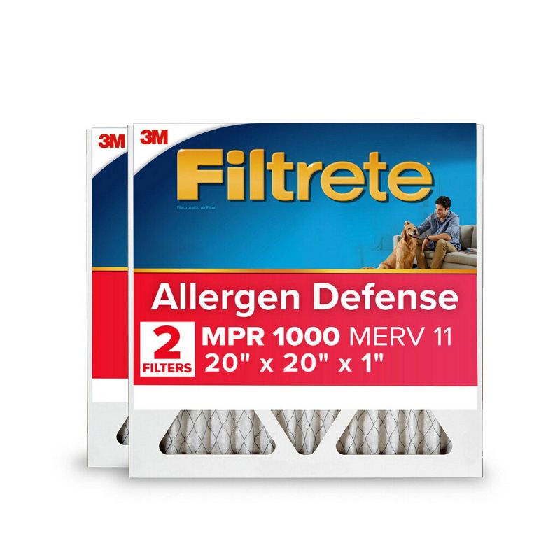 Filtrete 2pk Allergen Defense Air Filter 1000 MPR, 3 of 14