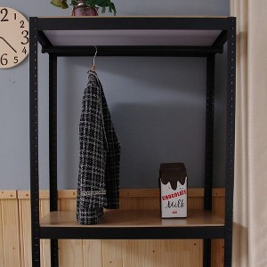 Portable Clothes Closet Wire Shelf And Garment Hanging Heavy-Duty Freestanding Wardrobe With Adjustable Wire Shelf And Hanging Rod - 1 of 4