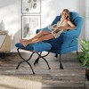 Accent Lazy Chair with Side Pocket, Modern Lounge Armchair for Living Room, Leisure Reading Chair for Bedroom, Dorm, or Office - 3 of 4