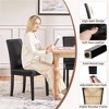 Yaheetech Set of 2 Faux Leather Armless High Back Dining Room Chairs with Rubberwood Legs - 4 of 4