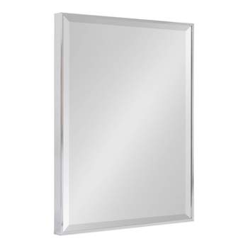 18.7" x 24.7" Rhodes Rectangle Wall Mirror Silver - Kate & Laurel All Things Decor