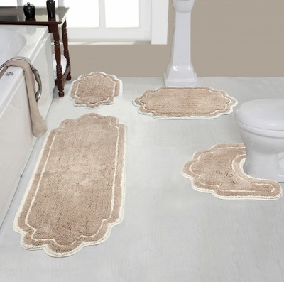 Allure Collection Cotton Tufted Bath Rug Set Set of 4 - Home Weavers