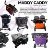 Deluxe Stroller Caddy Organizer – Insulated, Machine-Washable with Crossbody Strap, Storage Pockets & Luggage Sleeve – by Sarah Wells Purple - 4 of 4