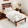 Safstar 15.5 Inch Twin Size Bed Frame w/Retro Headboard &Under-Bed Storage Space - 2 of 4