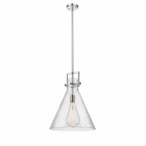 Newton Cone - 1 Light Stem Hung Pendant In Industrial Style-20.38 Inches Tall and 16 Inches Wide - 1 of 1