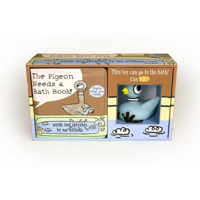 The Pigeon Needs a Bath Book with Pigeon Bath Toy! - by Mo Willems (Mixed Media Product)