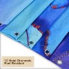 LunaLulinlk Purple Marble Shower Curtains Set with Hooks - 4 of 4