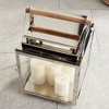 Plum & Post 14" x 21" Adwin Large Decorative Stainless Steel Chrome Finish Indoor/Outdoor Wide Glass Panes Lantern w/ Teak Handle - 4 of 4