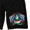 Elf Christmas Cheer Men's Black Sleep Pajama Shorts - 2 of 4