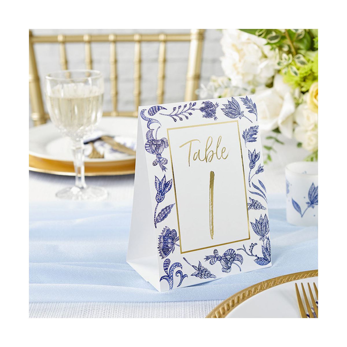 Kate Aspen Blue Willow Wedding Table Numbers (1-25) | 28537NA - thumbnail 2