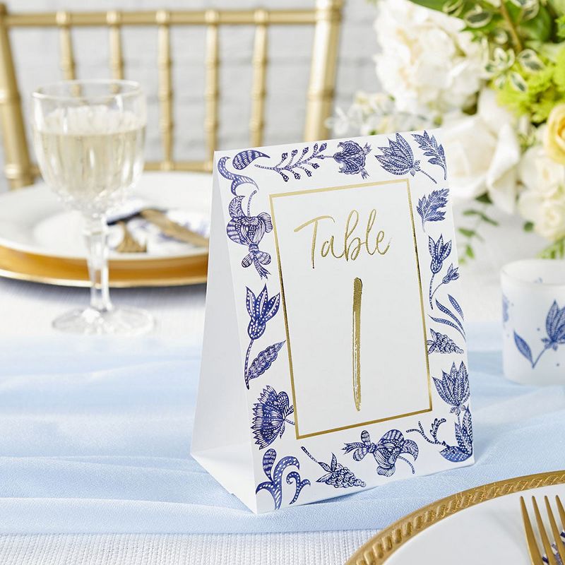 Kate Aspen Blue Willow Wedding Table Numbers (1-25) | 28537NA, 2 of 8