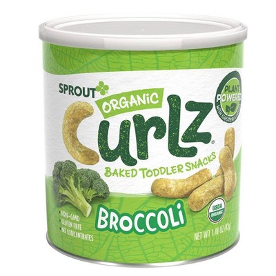 Sprout Foods Organic Broccoli Curlz Toddler Snacks - 1.48oz