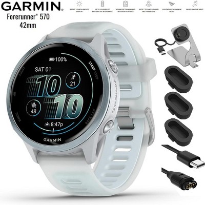 Garmin Forerunner 570 - 42mm GPS Smartwatch Blue Band & Charging Dock