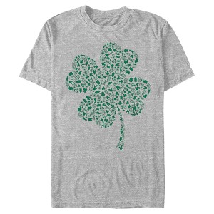 Men's Mickey & Friends Shamrock Friends T-Shirt - 1 of 4