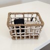 Anna-Kaci Open Weave Rattan Storage Basket with Reinforced Frame and Two-Tone Design - Khaki - 2 of 4