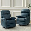 Irene 30.5" Wide Genuine Leather Manual Recliner with Rolled Arms Set of 2| ARTFUL LIVING DESIGN - 2 of 4