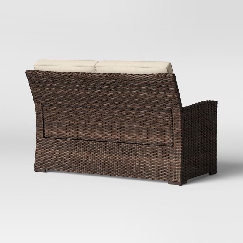 Halsted Wicker Outdoor Patio Loveseat - Threshold™, 5 of 9