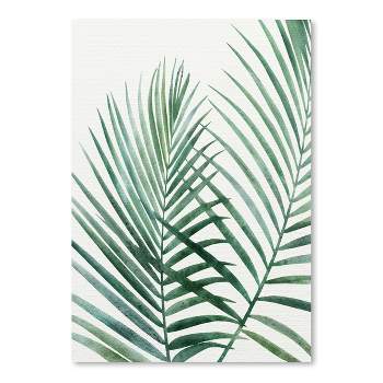 Americanflat Botanical Emerald Palms By Modern Tropical Poster