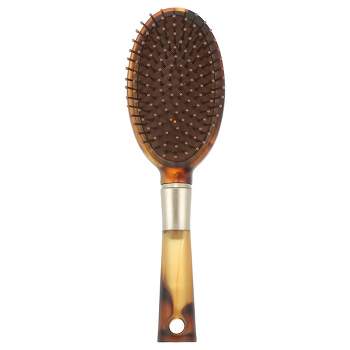 Unique Bargains Ultra-Smooth Textured Dry Wet Hair Brush Brown 1Pc