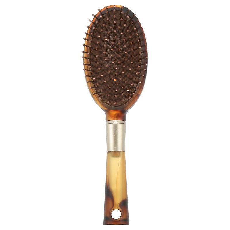 Unique Bargains Ultra-Smooth Textured Dry Wet Hair Brush Brown 1Pc, 1 of 8