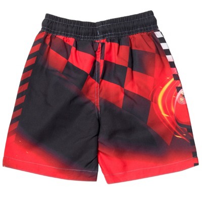 Disney Pixar Cars Lightning McQueen Little Boys Rash Guard and Swim Trunks Outfit Set Multicolor 6 — фото 5