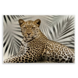 Stupell Industries Leopard with Palm Fronds, 19" x 13" - 1 of 4