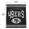 NFL San Francisco 49ers Midnight Logo Cozy Knit Blanket - 2 of 3