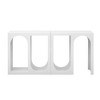 NicBex Modern Modular Console Table for Entryway,Sofa Table with Rectangular Exterior & Curved Interior,Behind the Couch Table for Living Room - 3 of 4