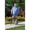 Graham Field Lumex Walkabout Lite Rollator with Seat and Wheels w/ Ergonomic Hand Grips & adjustable Handle Height for Everyday Use - 2 of 4