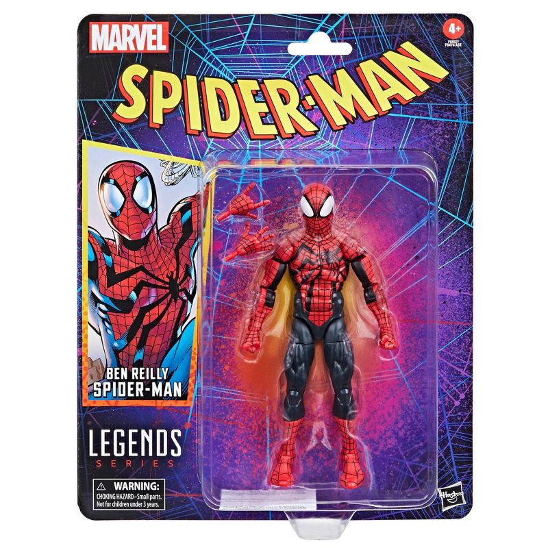 Marvel Spider-Man Legends Ben Reilly Action Figure, 3 of 10