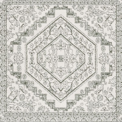ivory/dark green