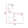 NicBex Space-Saving Office Set:4-Tier Bookcase & Computer Desk Combo for Small Spaces, Home Office, Bedroom, Compact Furniture - 4 of 4