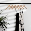 WeThinkStorage 30pk Space saving Premium Hotel Quality Slim Wood Hanger Natural - 3 of 4