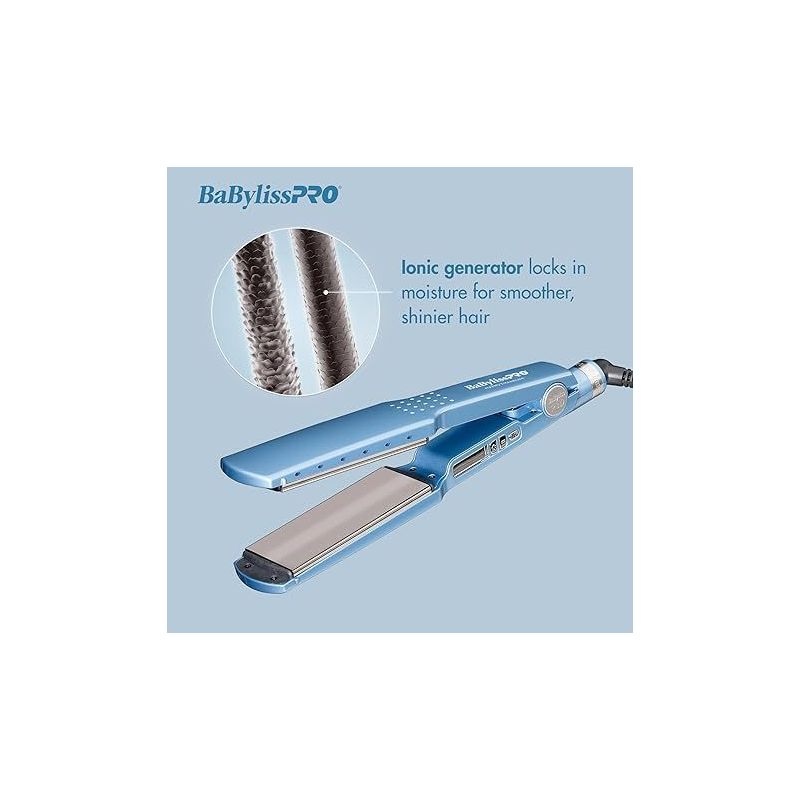 Babyliss Pro Nano Titanium Digital Ionic Flat Iron - 1 3/4" (Model BNT4094TUC) Hair Straightener, 2 of 4