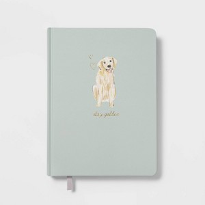 240 Sheet College Ruled Journal 7.75"x5.5" Dog - Threshold™: Multicolor Hard Cover, Lined Paper, Rounded Corners - 1 of 3