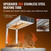 French Fry Food Warmer, 750W Stainless Steel Countertop Heating Lamp Station, 104–122°F for Restaurants & Buffets - 2 of 4
