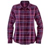 Collections Etc Classic Ladies Plaid Flannel Button-Down Shirt - 4 of 4