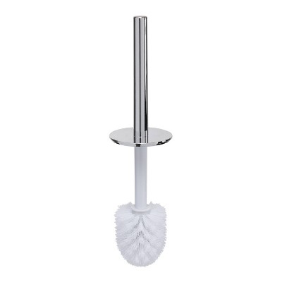 White Soft Touch Toilet Brush with Holder Set