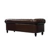 3-Seat Modern Upholstered Chesterfield Sofa with Button Tufted Design, PU Leather & Solid Wood Frame for Living Room - 4 of 4