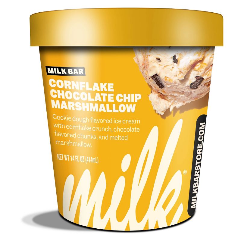 Milk Bar Cornflake Chocolate Chip Marshmallow Premium Ice Cream - 14oz, 1 of 4