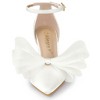 Allegra K Women's Mesh Bow Tie Ankle Strap Stiletto High Heels Pumps - 2 of 4