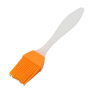 Unique Bargains Basting Brush 15g Small Translucent Handle Brush Color Block Dishwasher Safe Silicone PP 6.69"x1.18" 1Pcs - 1 of 4