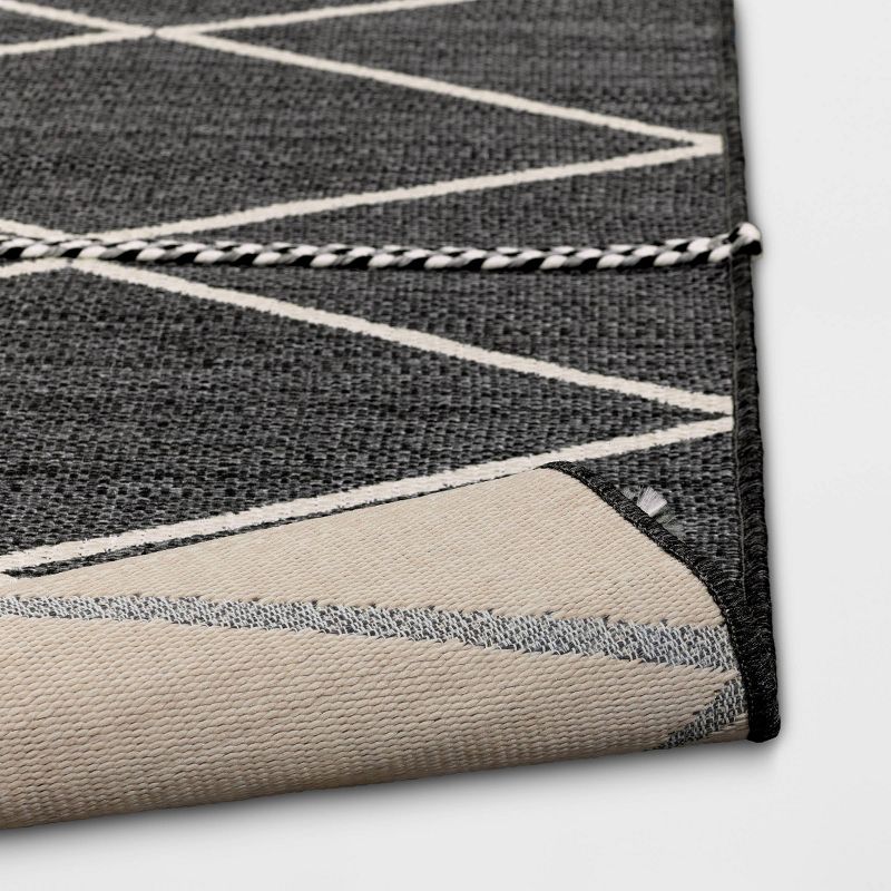 Woven Tapestry with Braid Outdoor Rug - Threshold™, 4 of 7