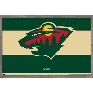 Trends International NHL Minnesota Wild - Logo 21 Framed Wall Poster Prints - 1 of 4