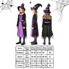 Garvee Witch Costume for Girls -Halloween Fairytale Witch Deluxe Set with choker- Halloween Witch Dress - 4 of 4